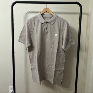 LARGE GRAY/TAN BANANA REPUBLIC POLO